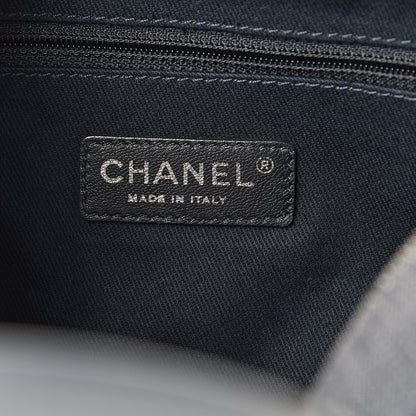 Chanel Denim Deauville Bowling Bag Dark Blue 6 of 11