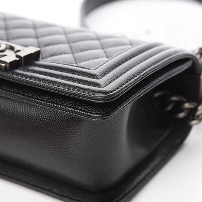 Chanel Caviar Quilted Small Boy Flap Black 10 of 13
