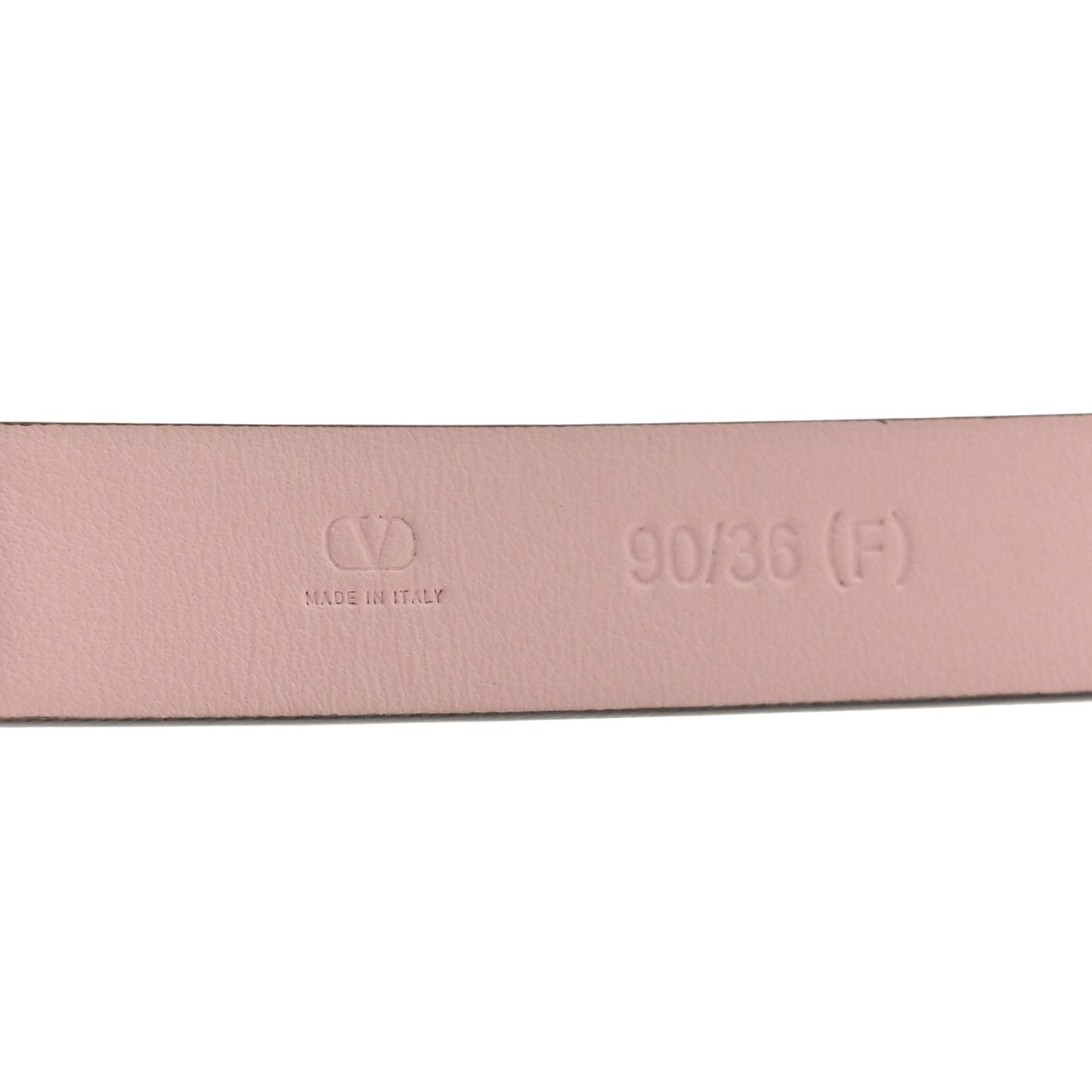 Calfskin Rockstud Belt 90 36 Light Pink