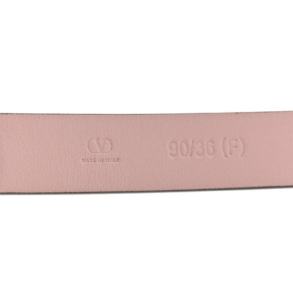 Valentino Garavani Calfskin Rockstud Belt 90 36 Light Pink 4 of 4