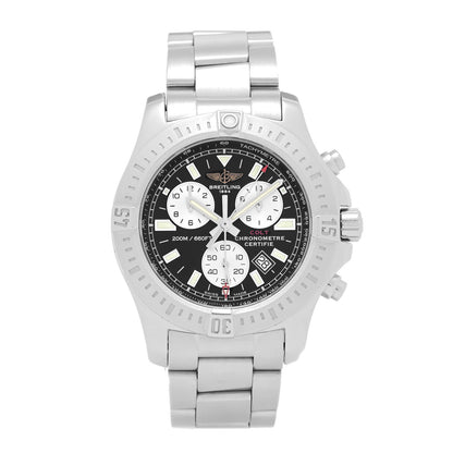 Breitling Stainless Steel 44mm Colt Chronograph Quartz Watch Black A73388 1 of 5