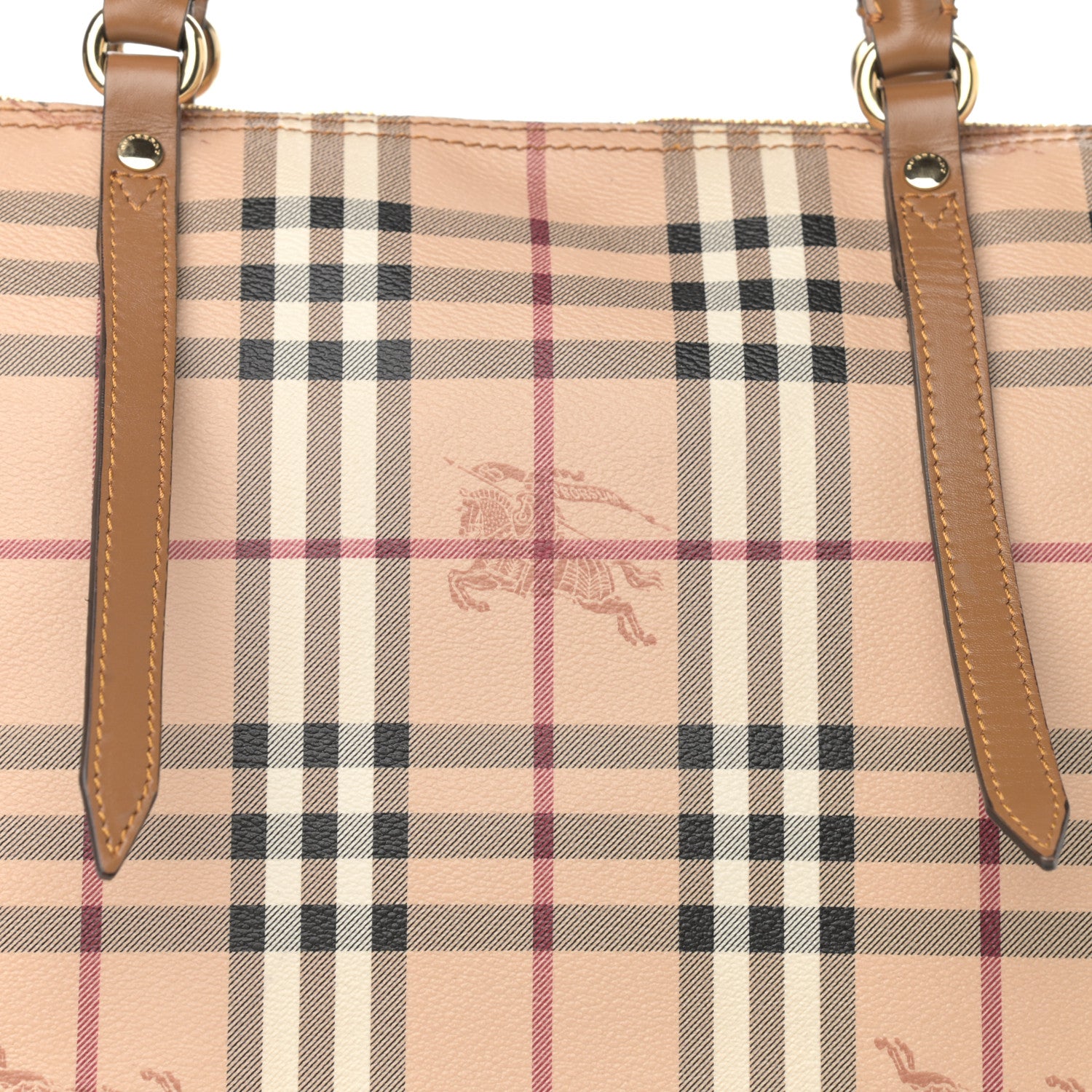 Burberry Haymarket Check Medium Salisbury Tote Camel 8 of 12
