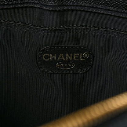 Chanel Caviar Large CC Shoulder Bag Black 6 of 10