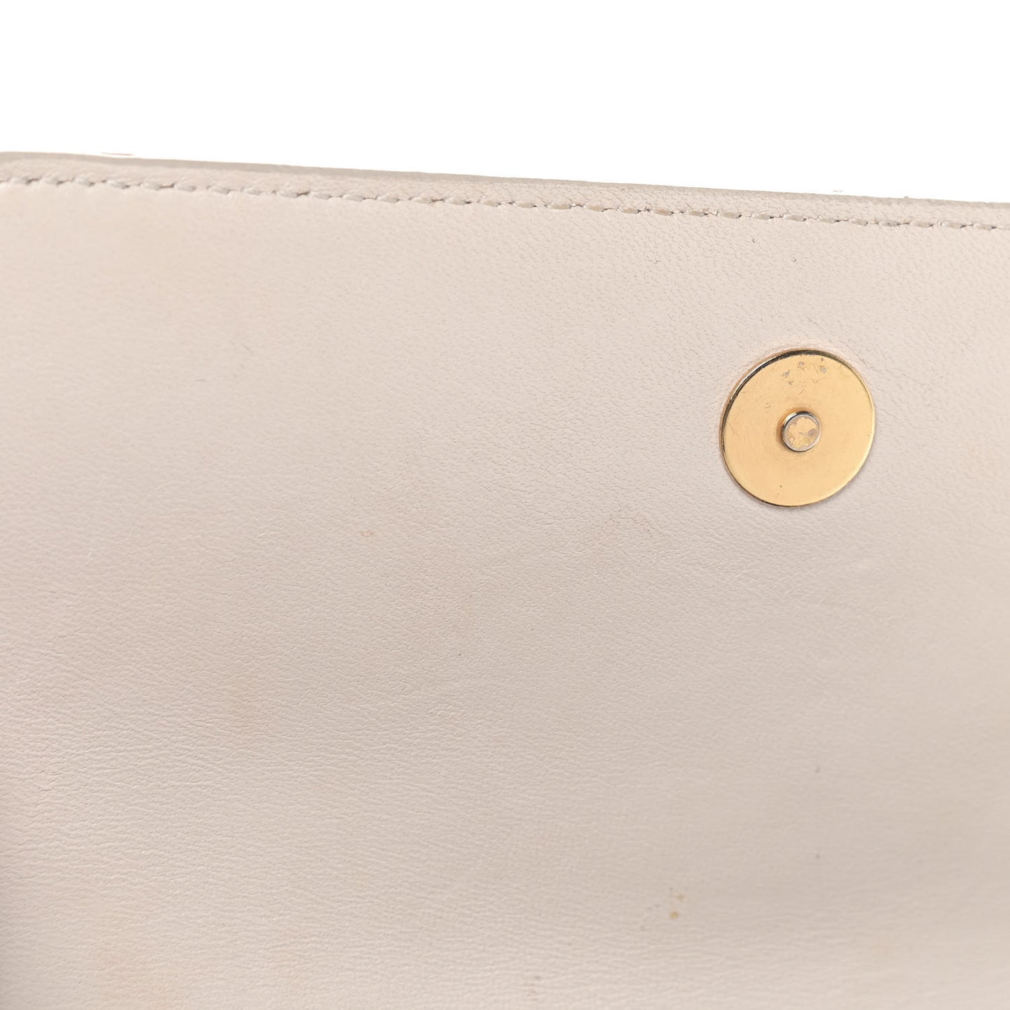 Nappa Barocco Quilted Vanitas Crossbody White