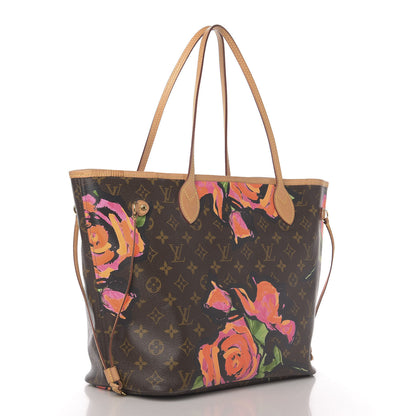 Louis Vuitton Monogram Roses Neverfull MM 3 of 11