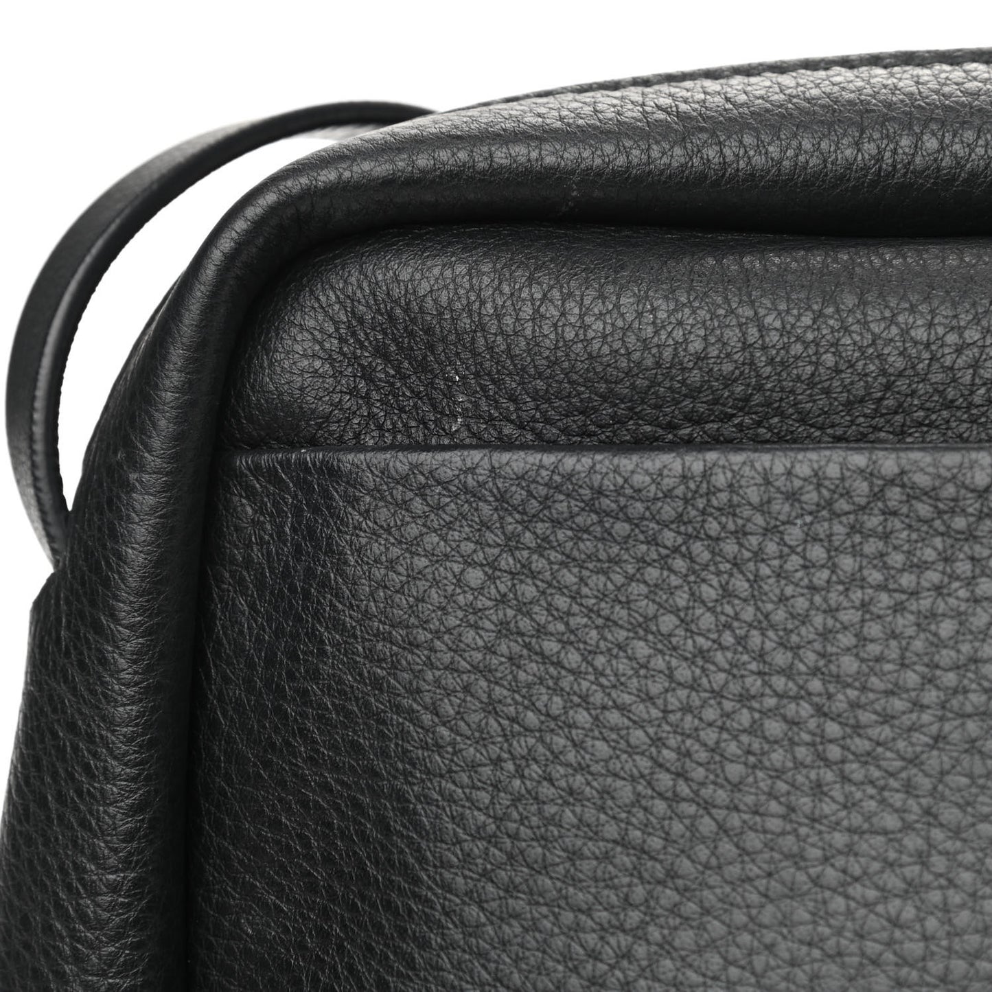 Calfskin Logo S Everyday Camera Bag Black