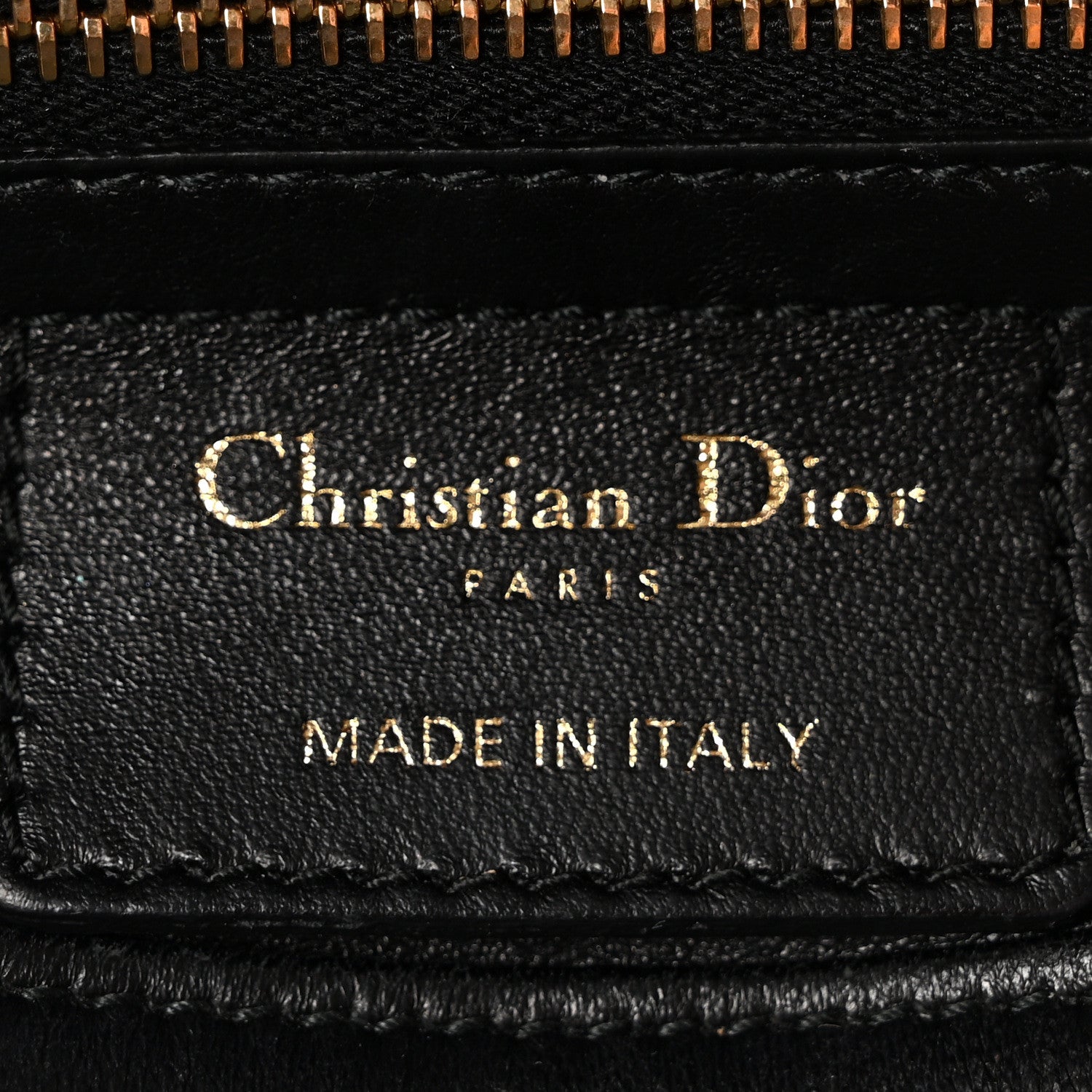 Christian Dior Lambskin Cannage Medium Lady Dior Black 6 of 10