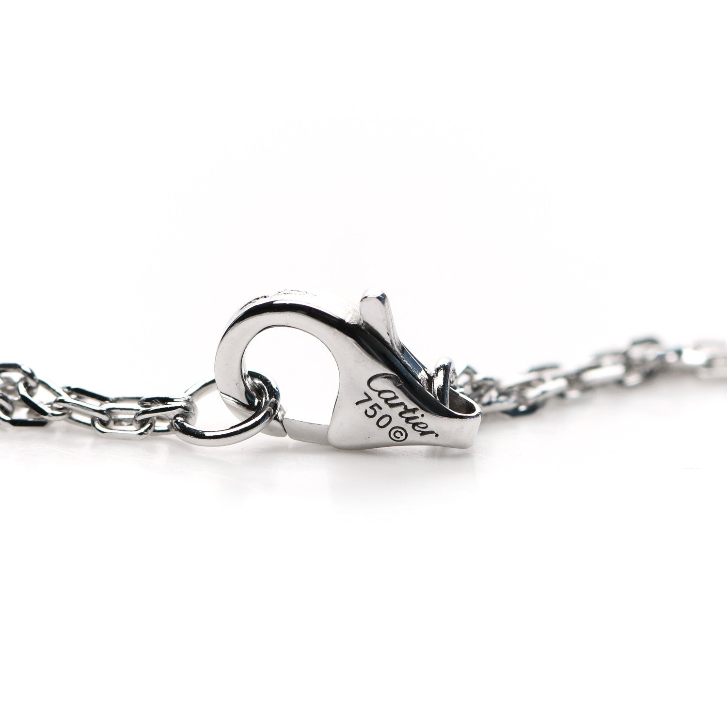 Cartier 18K White Gold Diamond LOVE Bracelet 3 of 5