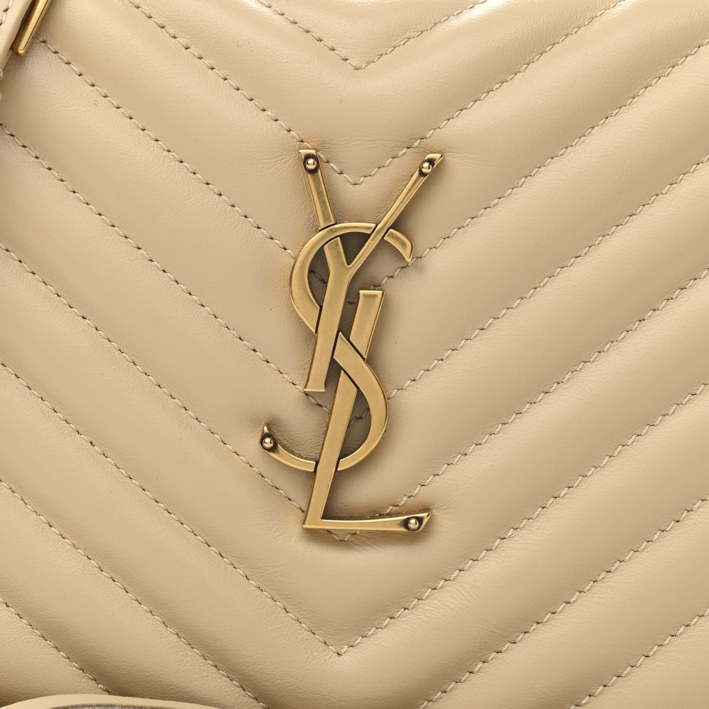 Calfskin Matelasse Monogram Lou Camera Bag Ivory Natural