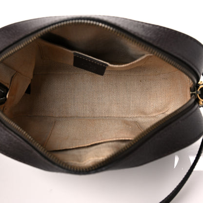 Gucci Textured Calfskin Web Small Webby Bee Shoulder Bag Brown Coffee 5 of 14