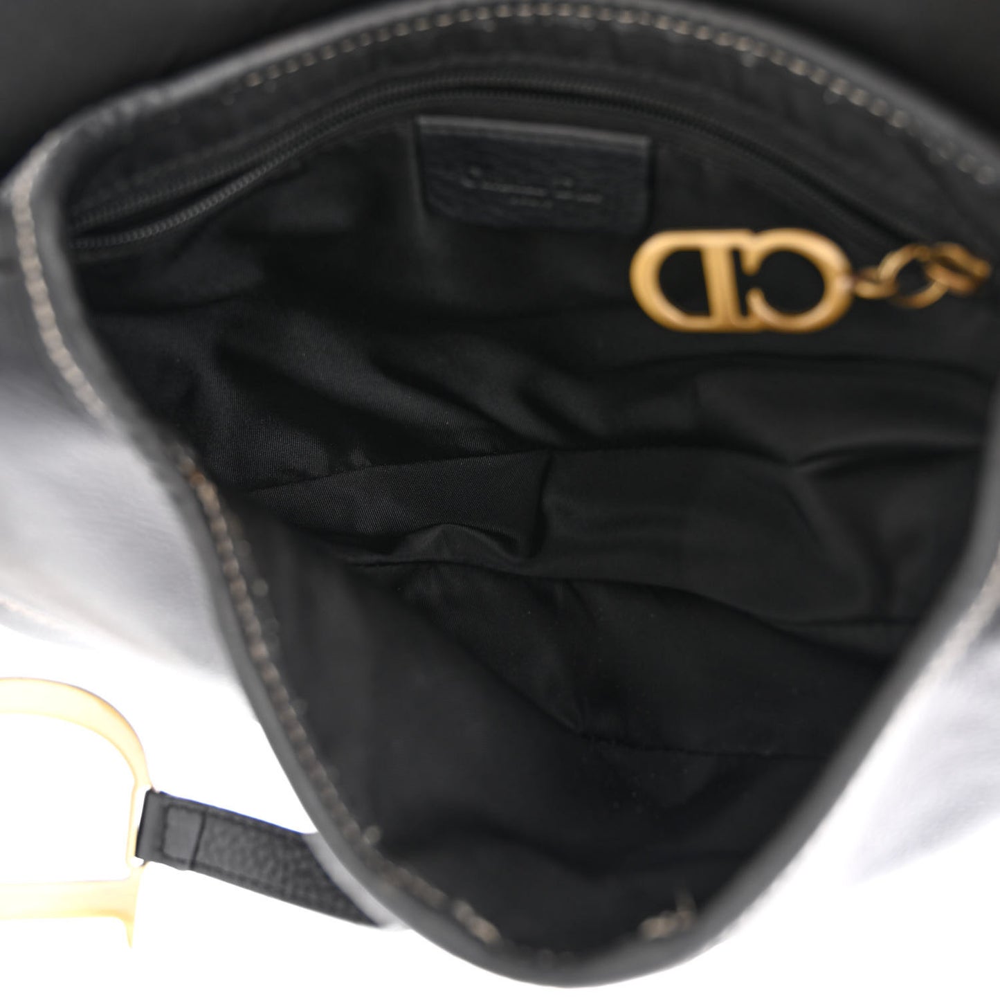 Calfskin Saddle Bag Black