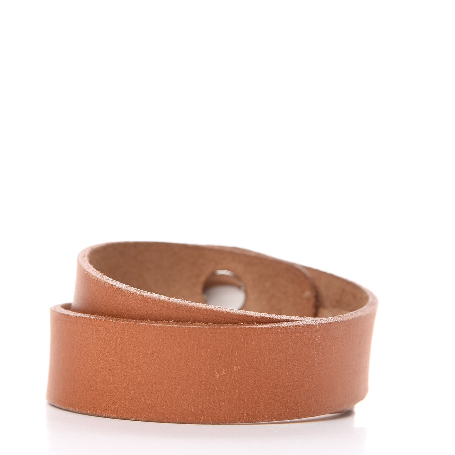 Hermes Cowhide Hector Double Tour Bracelet L Natural 2 of 5