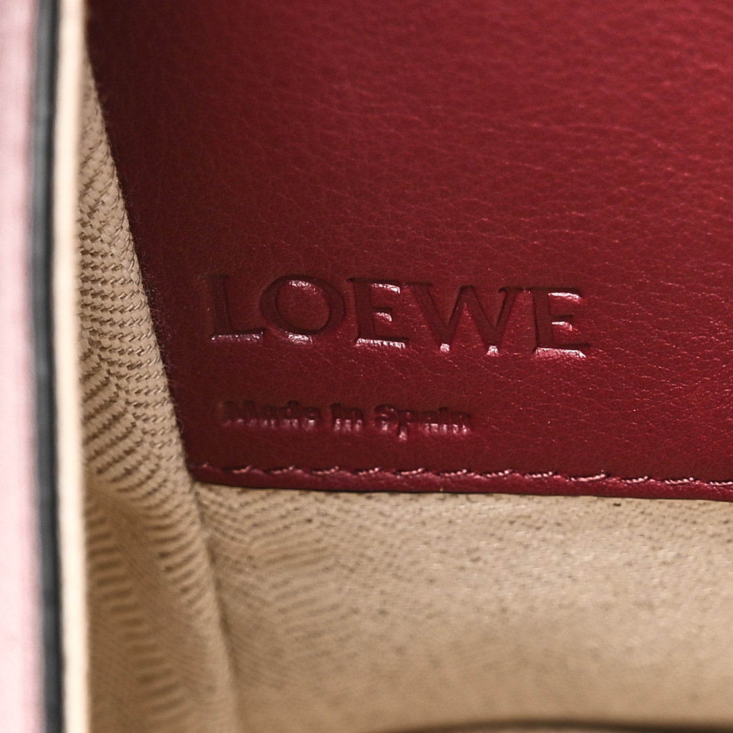 Loewe Calfskin Small Hammock Shoulder Bag Dark Red 6 of 9