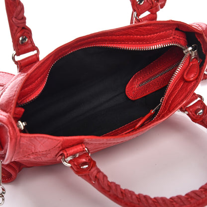 Balenciaga Agneau Giant 12 Silver Hardware Mini City Rouge Cardinal 6 of 8