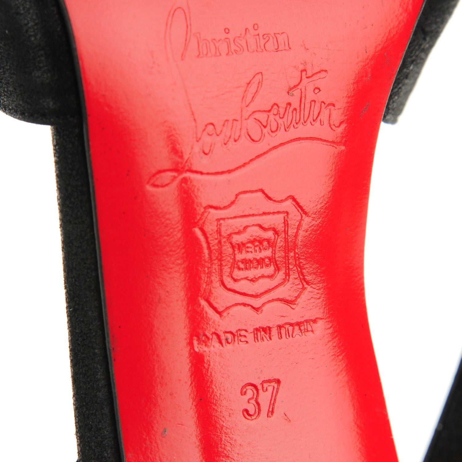 Christian Louboutin Burma Evita 100 Slingback Sandals 37 Black 6 of 6