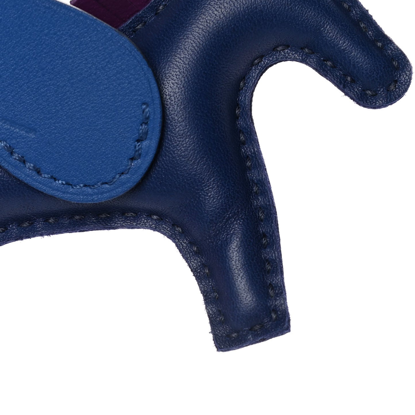 Milo Lambskin Grigri Rodeo Pegase Horse Bag Charm PM Bleu Saphir Violet Bleu France
