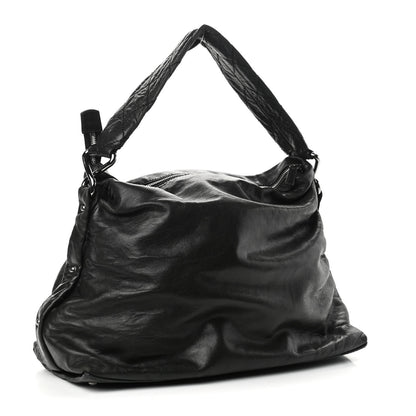 Chanel Lambskin Quilted Mademoiselle Hobo Black 3 of 11