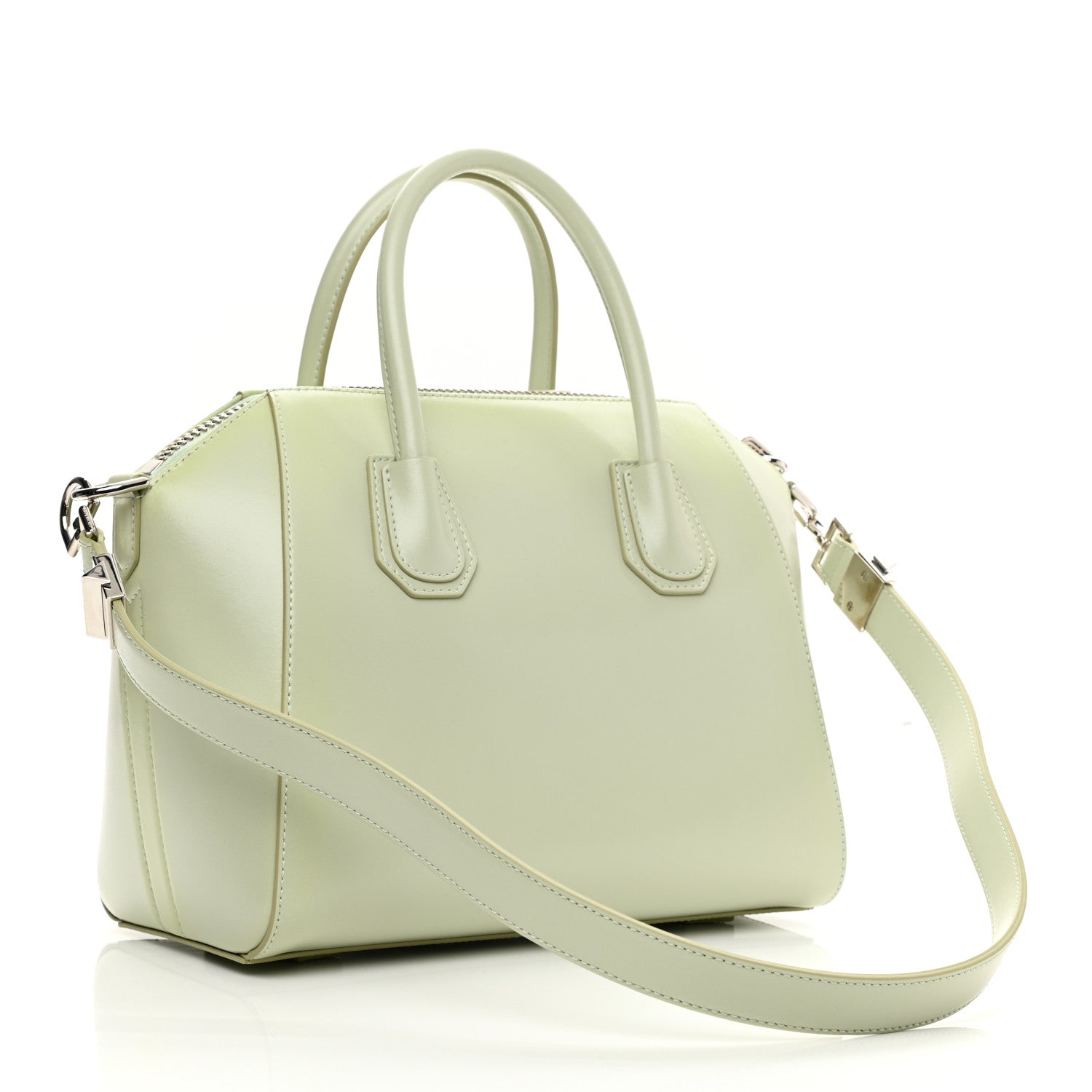 Givenchy Shiny Lord Calfskin Small Antigona Aqua Green 3 of 10