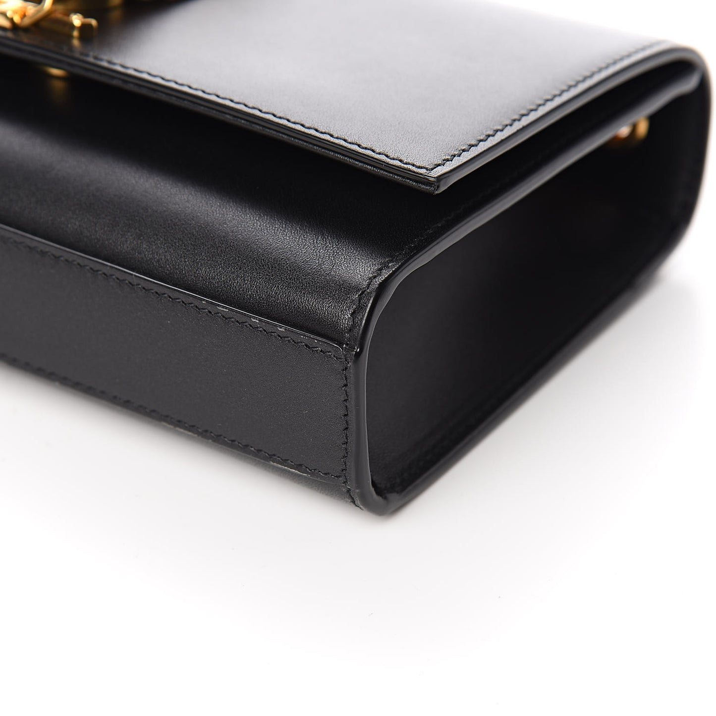 Calfskin Small Classic Monogram Kate Tassel Satchel Black