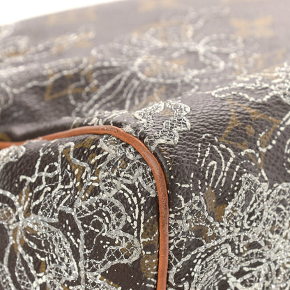 Louis Vuitton Monogram Dentelle Speedy 30 Silver 7 of 19