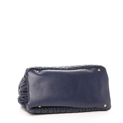 Miu Miu Nappa Matelasse Tote Bleuette 4 of 15