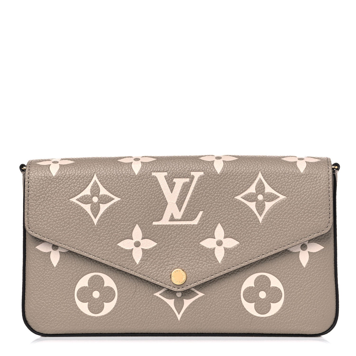 Louis Vuitton Empreinte Monogram Giant Felicie Pochette Tourterelle Creme 1 of 10