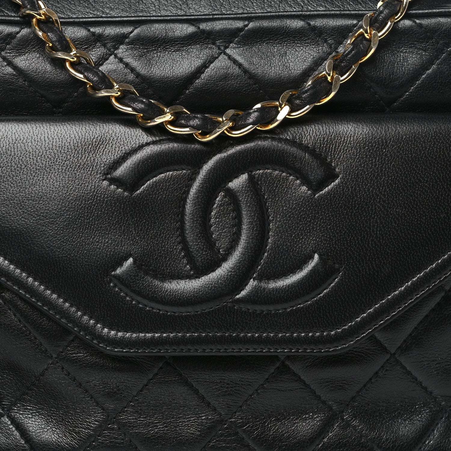 Chanel Lambskin Quilted Tassel Camera Case Black 9 of 11