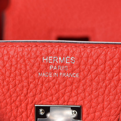 Hermes Togo Birkin 25 Rouge De Coeur 24 of 31