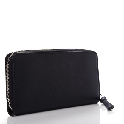 Louis Vuitton Calfskin Zippy Lockme Wallet Black 3 of 8