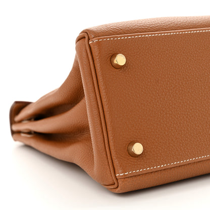 Hermes Togo Kelly Retourne 28 Gold 9 of 12
