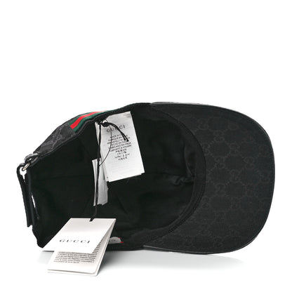 Gucci Monogram Web Baseball Hat M Black 6 of 10