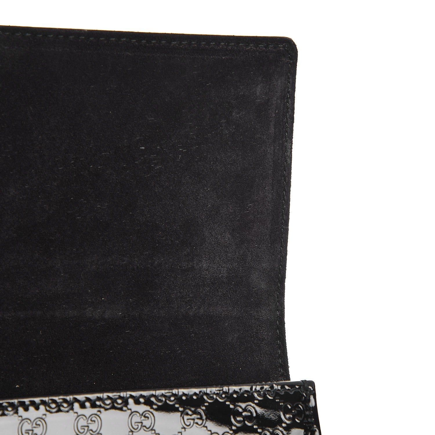 Gucci Patent Microguccissima Small Broadway Clutch Black 8 of 8
