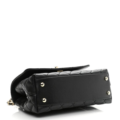 Chanel Caviar Quilted Mini Coco Handle Flap Black 4 of 9