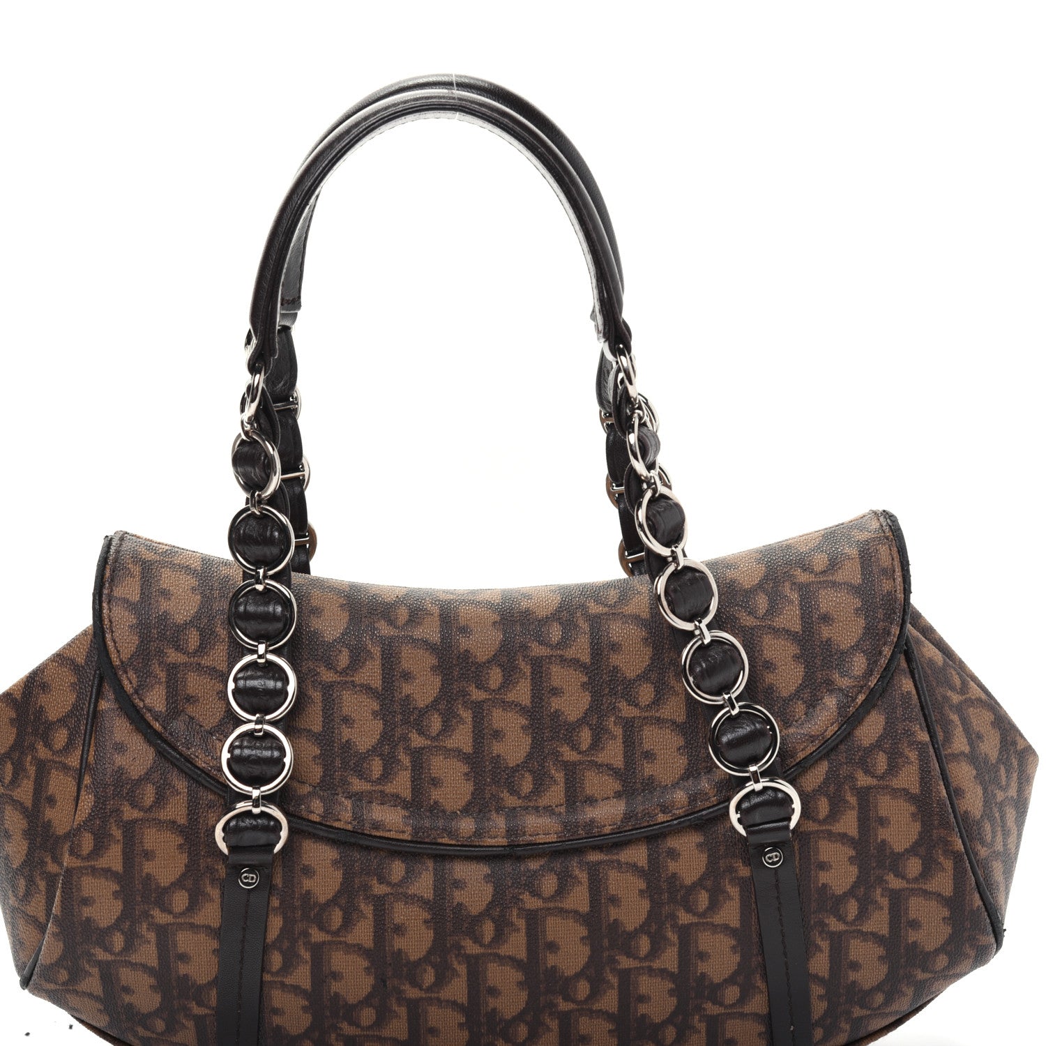 Christian Dior Monogram Romantique Trotter Bag Brown 18 of 21