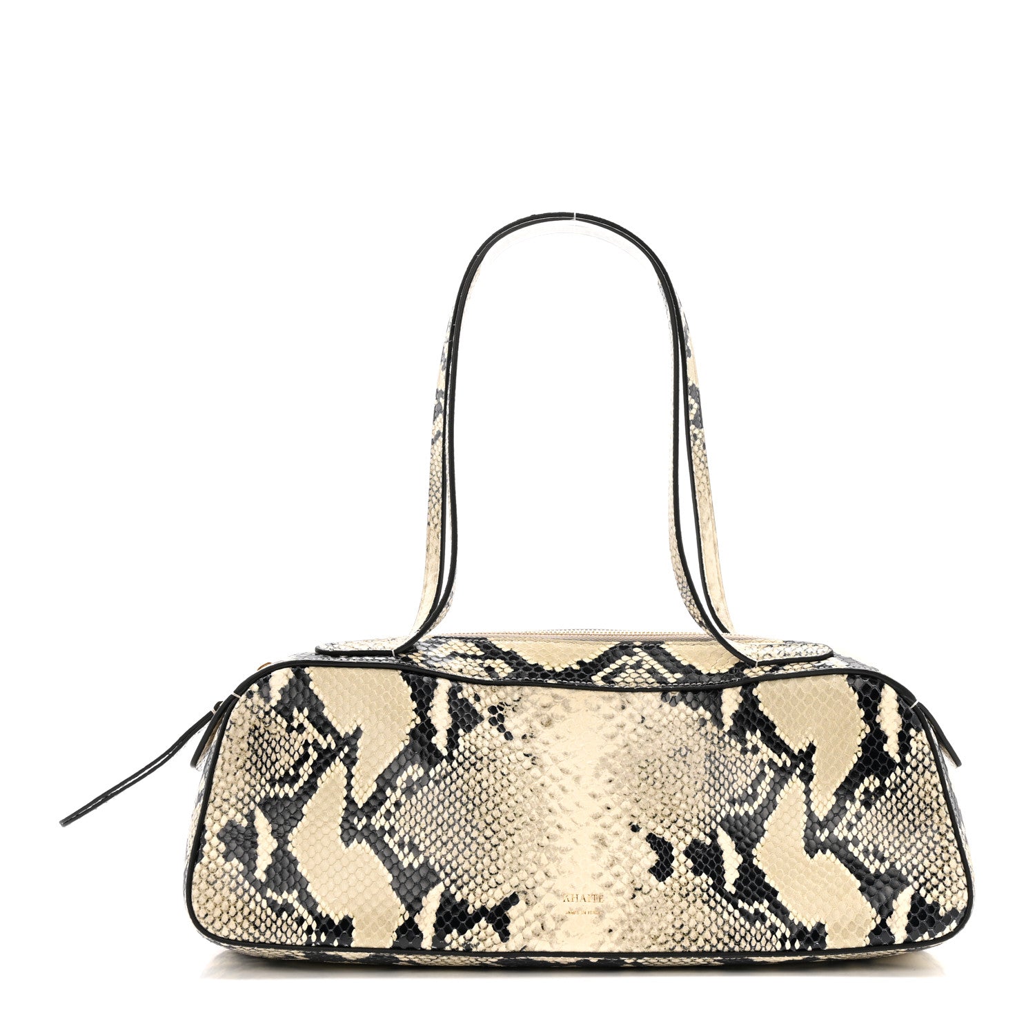 Khaite Calfskin Python Embossed Simona Shoulder Bag Natural 1 of 9