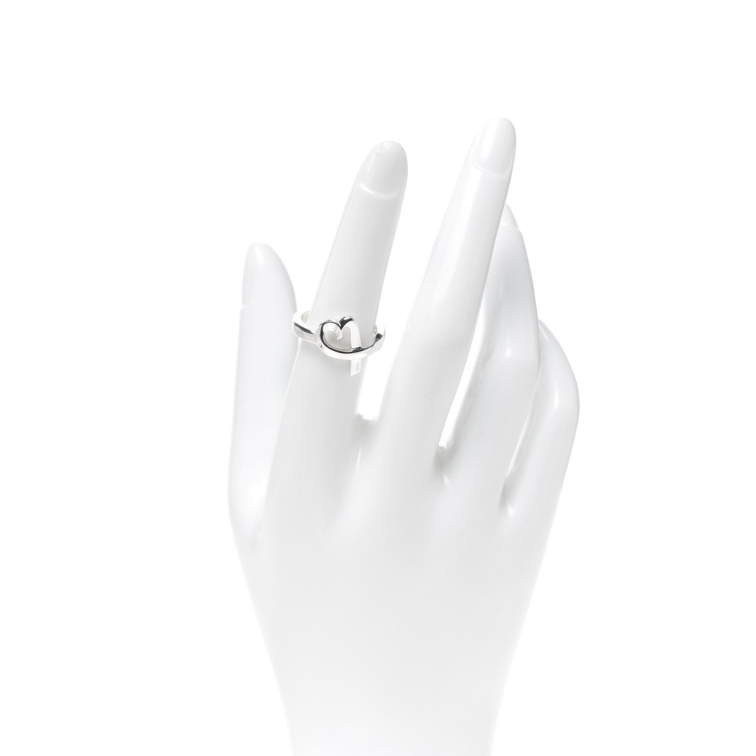 Tiffany Sterling Silver Paloma Picasso Loving Heart Ring 53 6.5 2 of 4