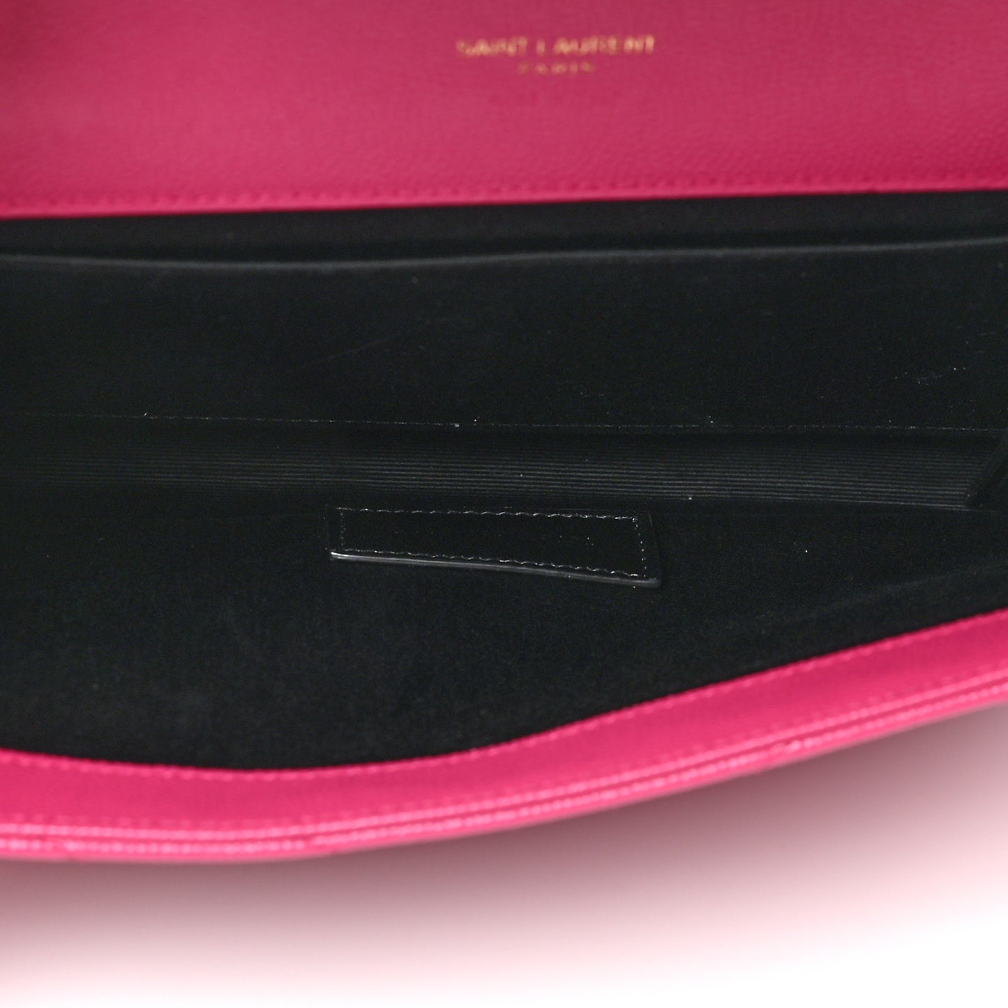 Grain De Poudre Matelasse Chevron Monogram Envelope Clutch Fuxia Couture