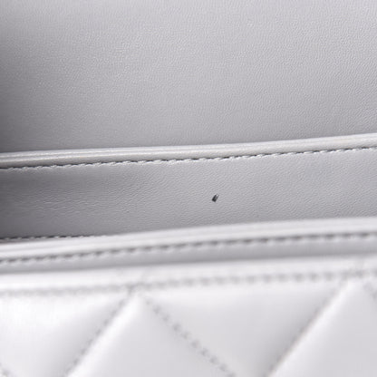 Chanel Lambskin Quilted Small Trendy CC Flap Dual Handle Bag Grey 12 of 14