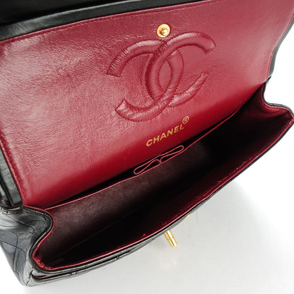 Chanel Lambskin Quilted Medium Double Flap Black 5 of 9