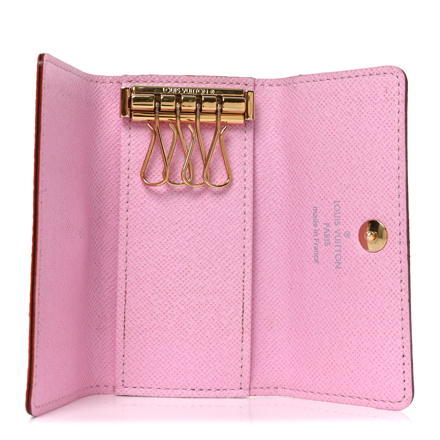 Monogram Multicolor Multicles 4 Key Holder White Litchi
