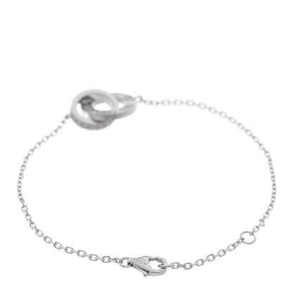 Cartier 18K White Gold Diamond Pave Love Chain Bracelet 2 of 5