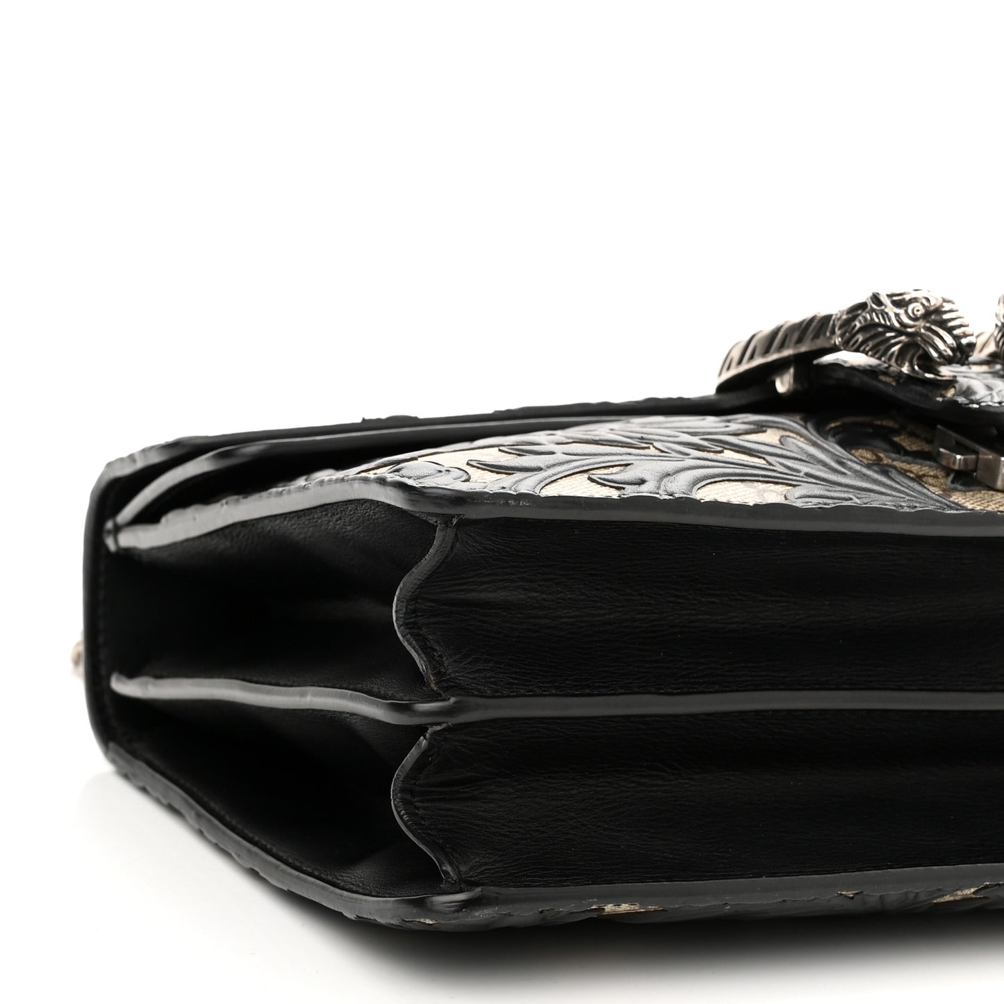 GG Supreme Monogram Arabesque Small Dionysus Shoulder Bag Black