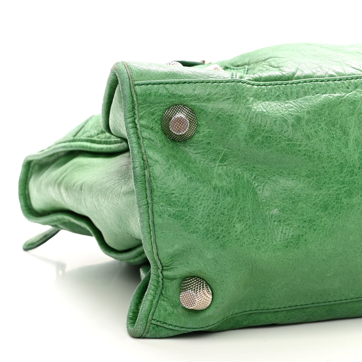 Agneau Giant 21 Silver Hardware Work Vert Gazon