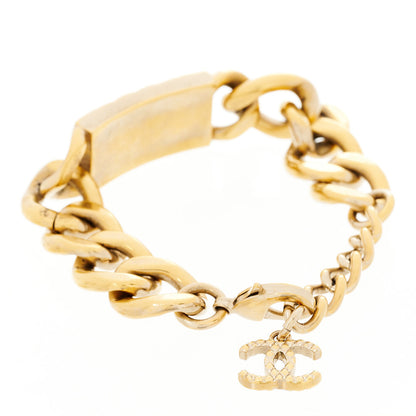 Chanel Crystal CC Chain ID Bracelet Gold 3 of 3