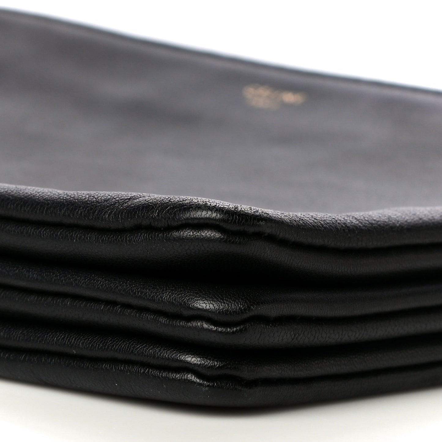 Lambskin Large Trio Crossbody Bag Black