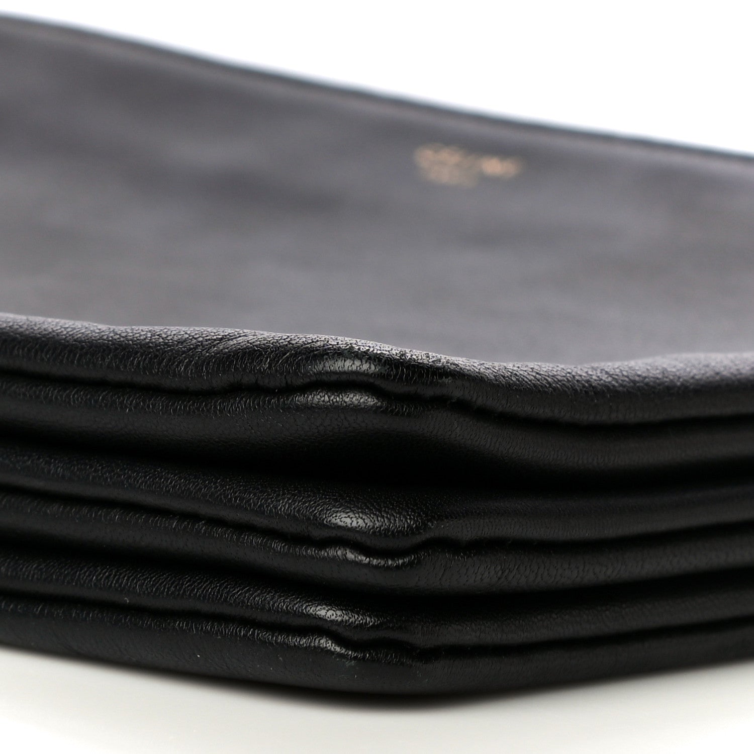 Celine Lambskin Large Trio Crossbody Bag Black 9 of 17