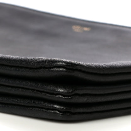 Celine Lambskin Large Trio Crossbody Bag Black 9 of 17
