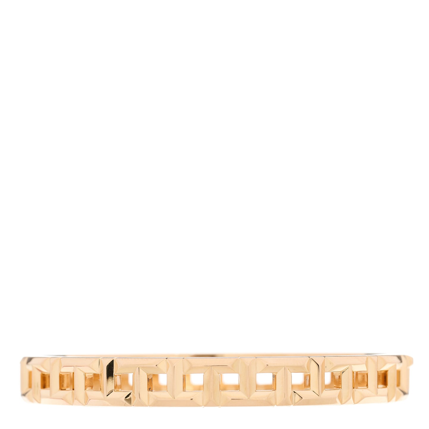 18K Rose Gold Narrow T True Hinged Bangle Bracelet
