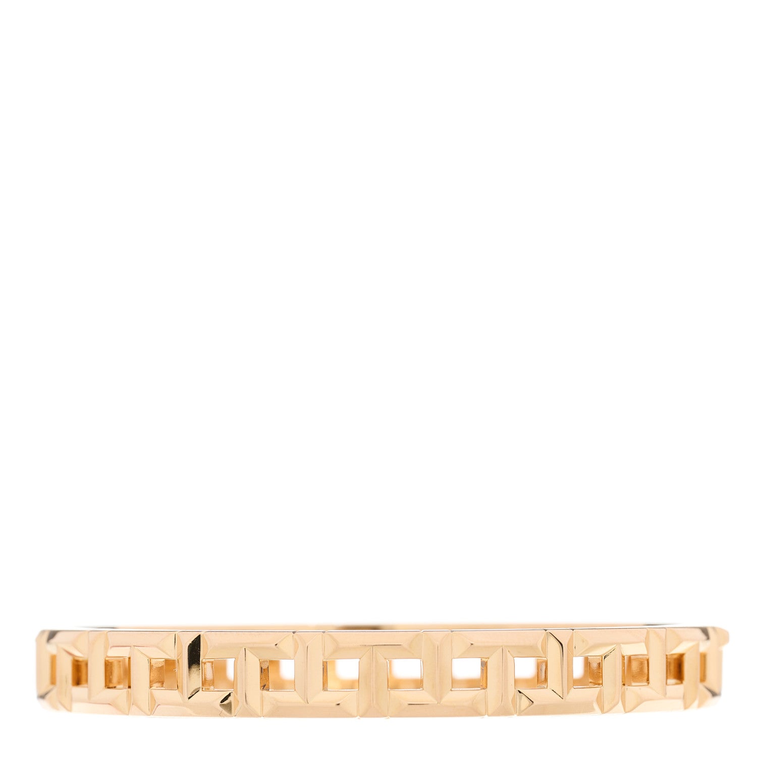 Tiffany 18K Rose Gold Narrow T True Hinged Bangle Bracelet 1 of 4