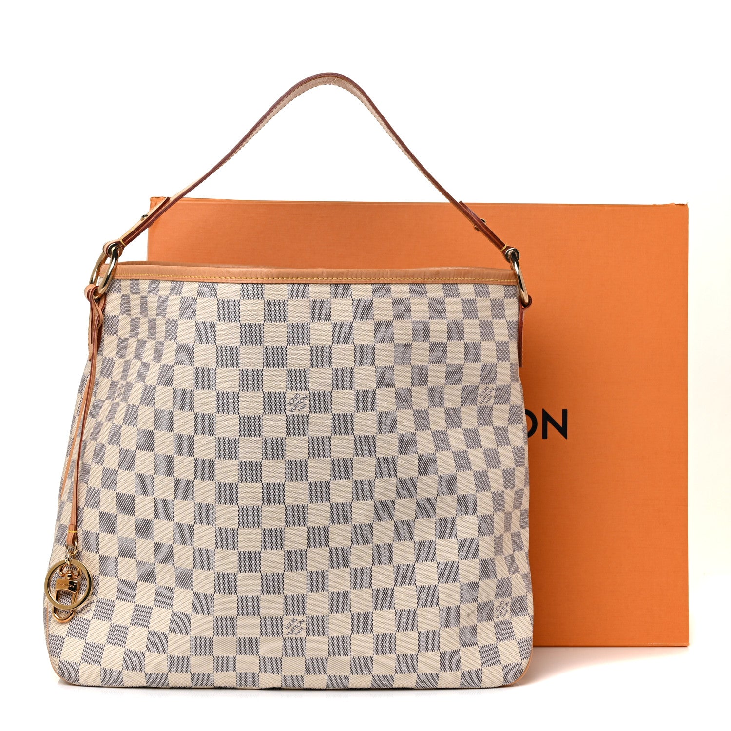 Louis Vuitton Damier Azur Delightful MM Rose Ballerine 15 of 15